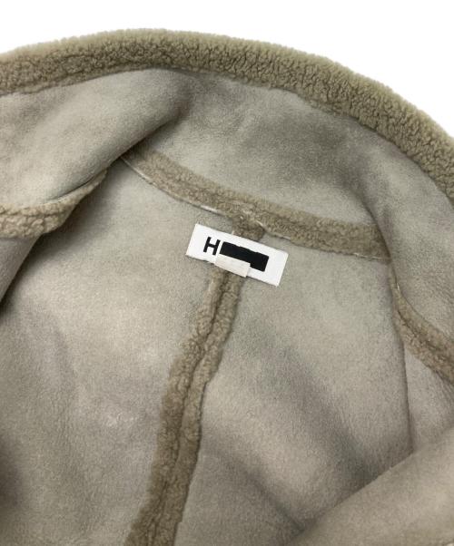 H BEAUTY&YOUTH（エイチ ビューティー&ユース）H BEAUTY&YOUTH (エイチ ビューティー&ユース) MOUTON STAND COAT グレー サイズ:Mの古着・服飾アイテム