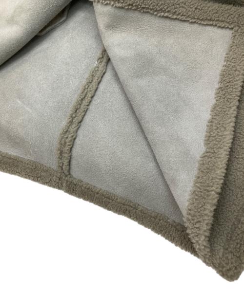 H BEAUTY&YOUTH（エイチ ビューティー&ユース）H BEAUTY&YOUTH (エイチ ビューティー&ユース) MOUTON STAND COAT グレー サイズ:Mの古着・服飾アイテム