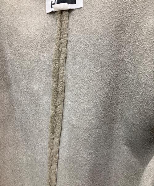 H BEAUTY&YOUTH（エイチ ビューティー&ユース）H BEAUTY&YOUTH (エイチ ビューティー&ユース) MOUTON STAND COAT グレー サイズ:Mの古着・服飾アイテム