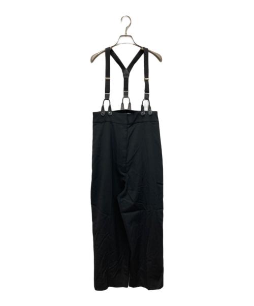 H BEAUTY&YOUTH（エイチ ビューティー&ユース）H BEAUTY&YOUTH (エイチ ビューティー&ユース) HIGH WAIST SUSPENDERS PANTS ブラック サイズ:UK6の古着・服飾アイテム