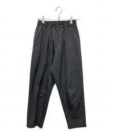CABAN（キャバン）の古着「タック ウール テーパード イージー パンツ」｜グレー