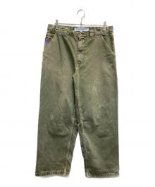 polar BIGBOY（ポーラー ビッグボーイ）の古着「デニムペインターパンツ」｜グリーン