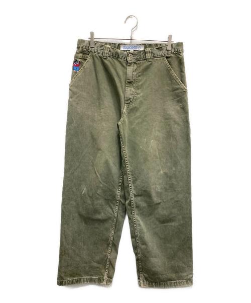 polar BIGBOY（ポーラー ビッグボーイ）polar BIGBOY (ポーラー ビッグボーイ) デニムペインターパンツ グリーン サイズ:Sの古着・服飾アイテム