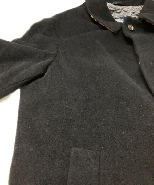 BURBERRY LONDON（バーバリーロンドン）BURBERRY LONDON (バーバリーロンドン) ウールステンカラーコート ブラック サイズ:50の古着・服飾アイテム