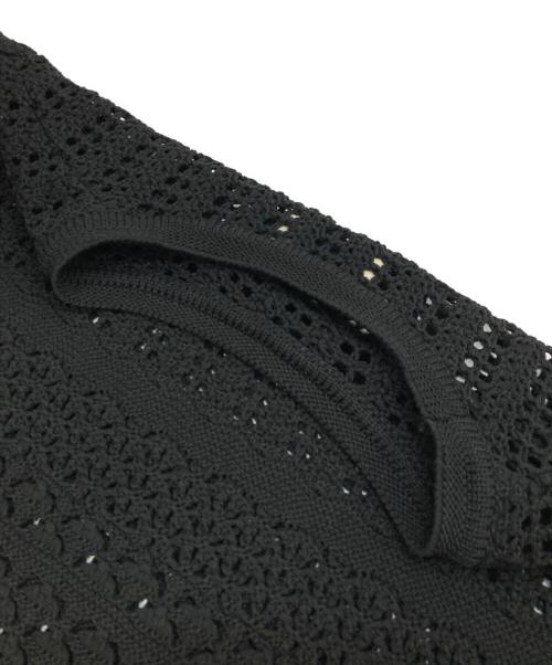 UNITED ARROWS（ユナイテッドアローズ）UNITED ARROWS (ユナイテッドアローズ) ショートスリーブ ニット ブラック サイズ:不明（実寸参照）の古着・服飾アイテム