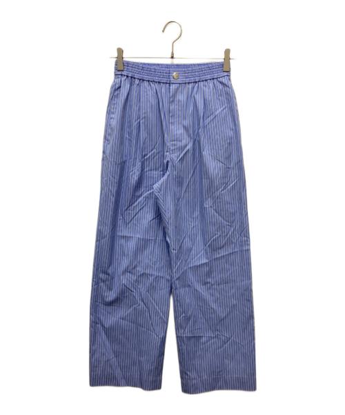 UNITED ARROWS（ユナイテッドアローズ）UNITED ARROWS (ユナイテッドアローズ) ストライプパンツ ブルー サイズ:34 未使用品の古着・服飾アイテム