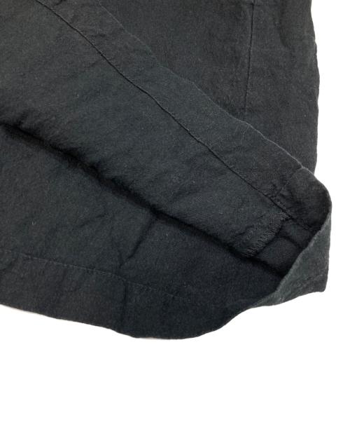 nest Robe（ネストローブ）nest Robe (ネストローブ) UpcycleLino 近江晒 サイドギャザー ブラック サイズ:FREEの古着・服飾アイテム