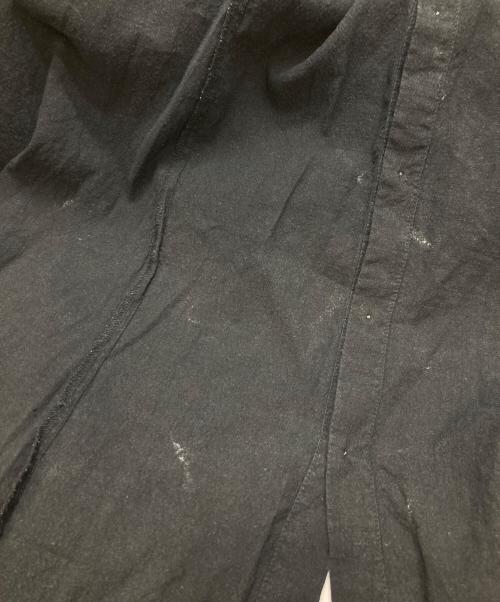 nest Robe（ネストローブ）nest Robe (ネストローブ) UpcycleLino 近江晒 サイドギャザー ブラック サイズ:FREEの古着・服飾アイテム