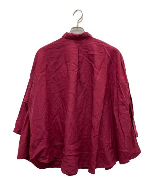 nest Robe（ネストローブ）nest Robe (ネストローブ) リネンシャツ レッド サイズ:FREEの古着・服飾アイテム