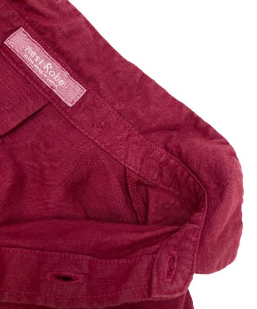 nest Robe（ネストローブ）nest Robe (ネストローブ) リネンシャツ レッド サイズ:FREEの古着・服飾アイテム