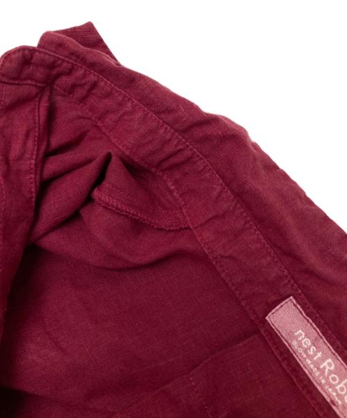 nest Robe（ネストローブ）nest Robe (ネストローブ) リネンシャツ レッド サイズ:FREEの古着・服飾アイテム