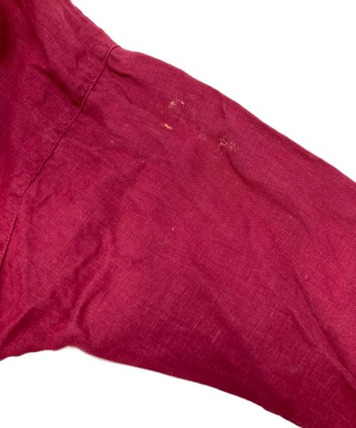 nest Robe（ネストローブ）nest Robe (ネストローブ) リネンシャツ レッド サイズ:FREEの古着・服飾アイテム