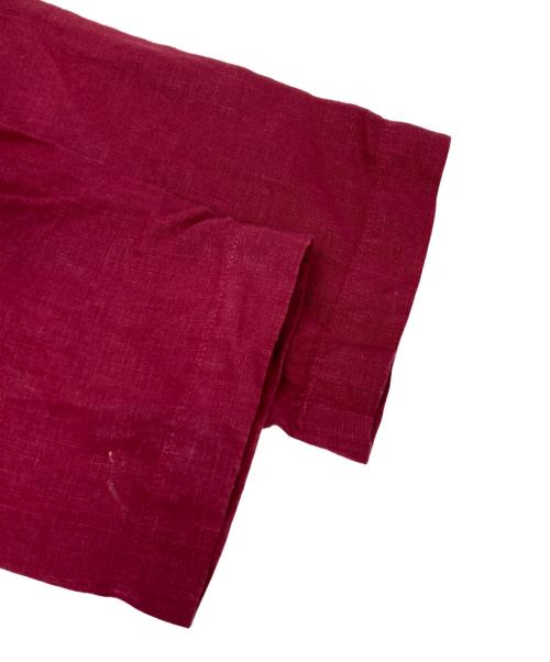 nest Robe（ネストローブ）nest Robe (ネストローブ) リネンシャツ レッド サイズ:FREEの古着・服飾アイテム
