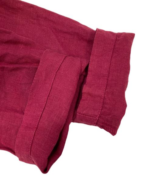 nest Robe（ネストローブ）nest Robe (ネストローブ) リネンシャツ レッド サイズ:FREEの古着・服飾アイテム