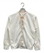 45R pate a chou45アール）の古着「ガーゼ裏毛のカーディガン」｜ホワイト