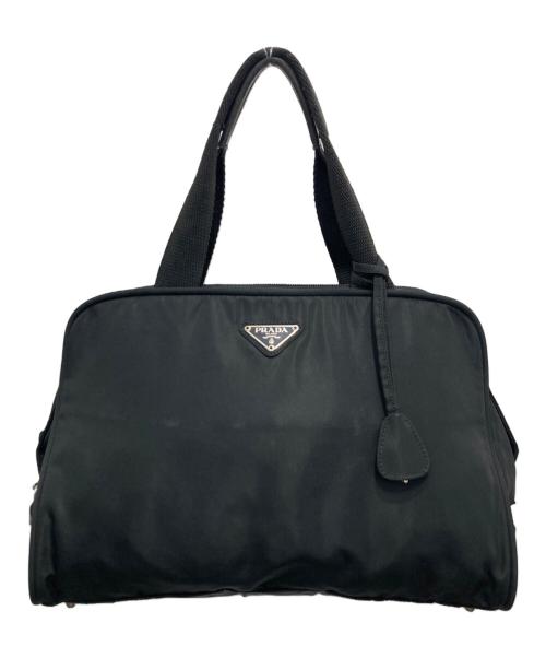 PRADA（プラダ）PRADA (プラダ) ナイロンハンドバッグ ブラックの古着・服飾アイテム