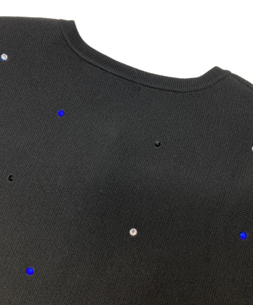 UNITED ARROWS（ユナイテッドアローズ）UNITED ARROWS (ユナイテッドアローズ) マルチビジュー ニットベスト ブラック サイズ:不明（実寸参照）の古着・服飾アイテム