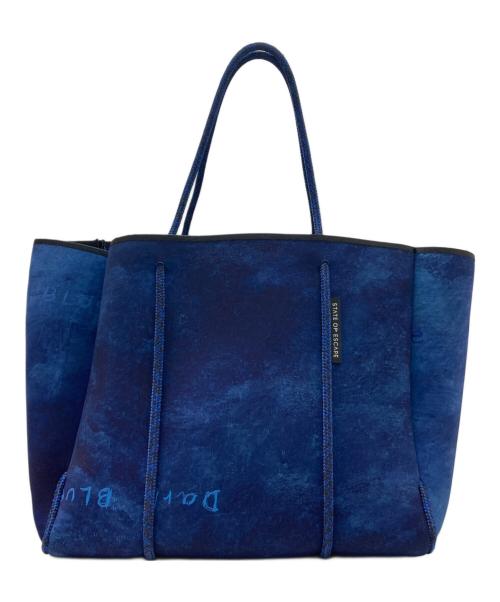 STATE OF ESCAPE（ステイトオブエスケープ）STATE OF ESCAPE (ステイトオブエスケープ) nigel scott トートバッグ ネイビーの古着・服飾アイテム