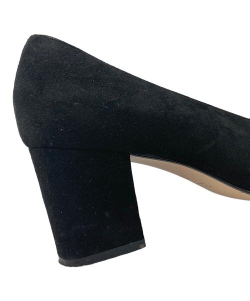 GUCCI（グッチ）GUCCI (グッチ) スクエアトゥヒールパンプス ブラック サイズ:37Cの古着・服飾アイテム