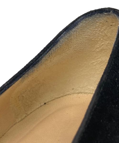 GUCCI（グッチ）GUCCI (グッチ) スクエアトゥヒールパンプス ブラック サイズ:37Cの古着・服飾アイテム