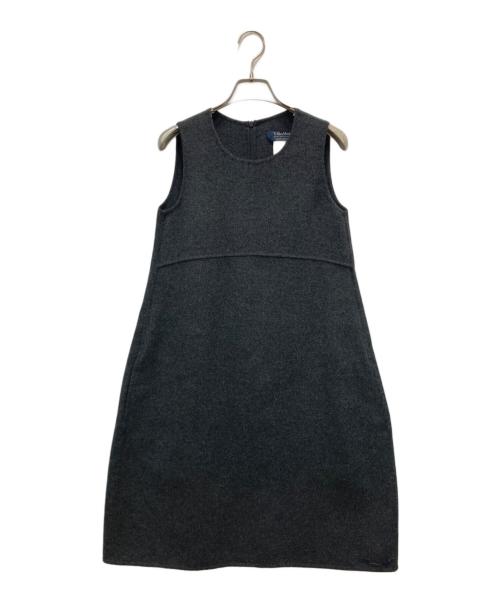 'S Max Mara（エスマックスマーラ）'S Max Mara (エスマックスマーラ) ダブルフェイス ウールコクーンワンピース グレー サイズ:36の古着・服飾アイテム