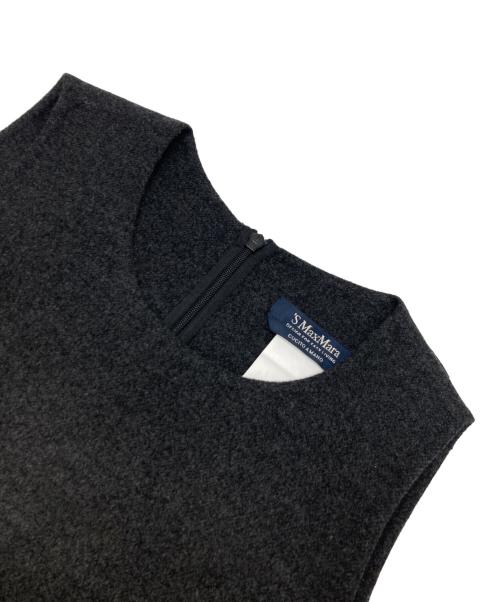 'S Max Mara（エスマックスマーラ）'S Max Mara (エスマックスマーラ) ダブルフェイス ウールコクーンワンピース グレー サイズ:36の古着・服飾アイテム