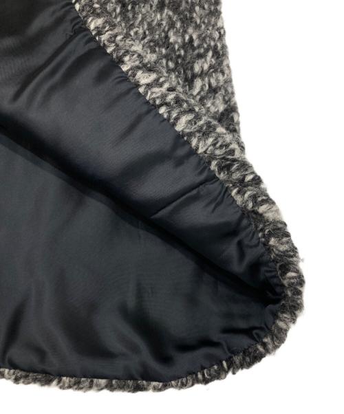 RED VALENTINO（レッドヴァレンティノ）RED VALENTINO (レッドヴァレンティノ) モヘア切替ケープ グレー サイズ:USA4の古着・服飾アイテム