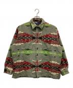 POLO RALPH LAURENポロ・ラルフローレン）の古着「ネイティブ柄シャツジャケット」｜ベージュ