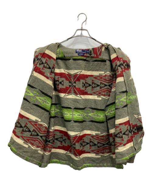 POLO RALPH LAUREN（ポロ・ラルフローレン）POLO RALPH LAUREN (ポロ・ラルフローレン) ネイティブ柄シャツジャケット ベージュ サイズ:XXLの古着・服飾アイテム