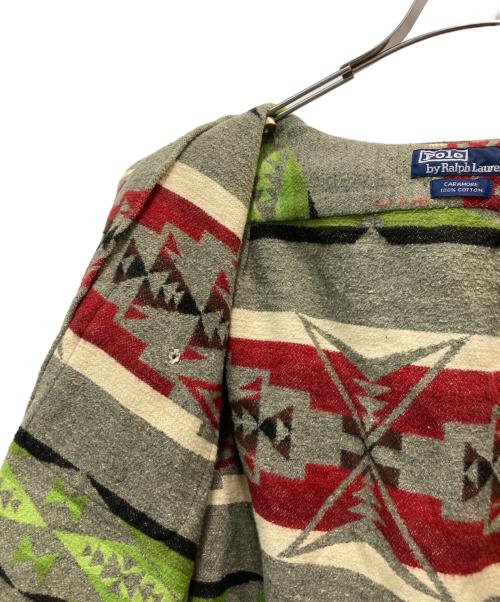 POLO RALPH LAUREN（ポロ・ラルフローレン）POLO RALPH LAUREN (ポロ・ラルフローレン) ネイティブ柄シャツジャケット ベージュ サイズ:XXLの古着・服飾アイテム