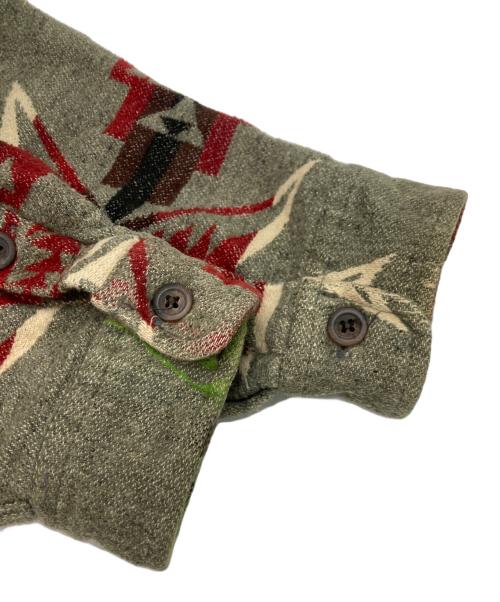 POLO RALPH LAUREN（ポロ・ラルフローレン）POLO RALPH LAUREN (ポロ・ラルフローレン) ネイティブ柄シャツジャケット ベージュ サイズ:XXLの古着・服飾アイテム