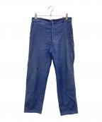 Le Favoriル ファヴォリ）の古着「モールスキンフレンチワークパンツ」｜ブルー