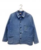 rofaロファー）の古着「モールスキンカバーオール」｜ブルー