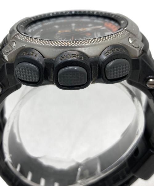 CASIO（カシオ）CASIO (カシオ) PRO TREKトリプルセンサー 電波ソーラー腕時計 ブラックの古着・服飾アイテム