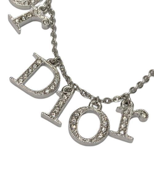 Dior（ディオール）Dior (ディオール) 3連ロゴネックレス シルバーの古着・服飾アイテム