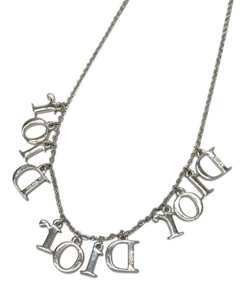 Dior（ディオール）Dior (ディオール) 3連ロゴネックレス シルバーの古着・服飾アイテム