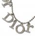 Dior (ディオール) 3連ロゴネックレス シルバー：18000円
