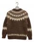 BATONER (バトナ―) ノルディックモヘアクルーネックプルオーバーモヘアニット ブラウン サイズ:2：13000円