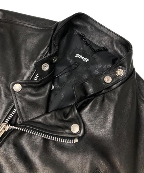 Schott（ショット）Schott (ショット) DOUBLE BREST RIDERS ブラック サイズ:Lの古着・服飾アイテム