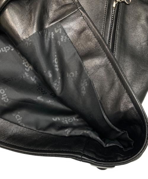 Schott（ショット）Schott (ショット) DOUBLE BREST RIDERS ブラック サイズ:Lの古着・服飾アイテム