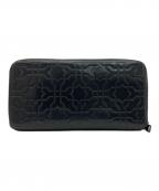 LOEWEロエベ）の古着「アナグラムラウンドウォレット」｜ブラック