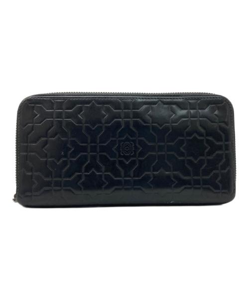 LOEWE（ロエベ）LOEWE (ロエベ) アナグラムラウンドウォレット ブラックの古着・服飾アイテム