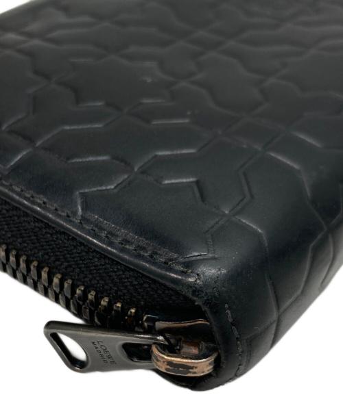 LOEWE（ロエベ）LOEWE (ロエベ) アナグラムラウンドウォレット ブラックの古着・服飾アイテム