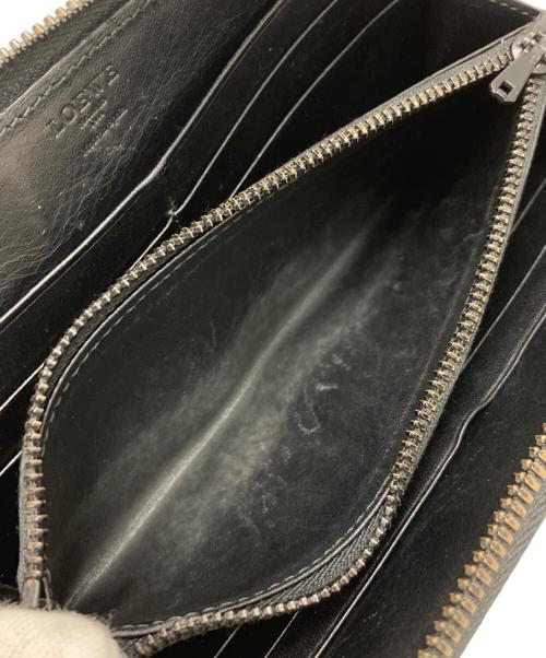 LOEWE（ロエベ）LOEWE (ロエベ) アナグラムラウンドウォレット ブラックの古着・服飾アイテム