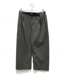 GRAMICCI（グラミチ）の古着「〈別注〉2タックシームレスパンツ」｜オリーブ