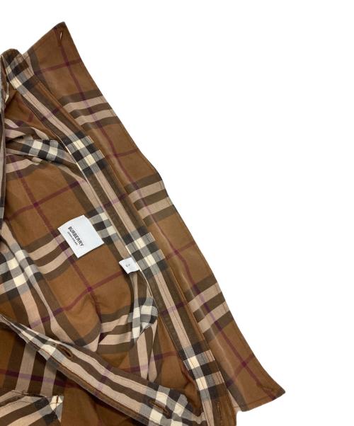 BURBERRY（バーバリー）BURBERRY (バーバリー) ボタンダウンチェックシャツ ブラウン サイズ:Lの古着・服飾アイテム