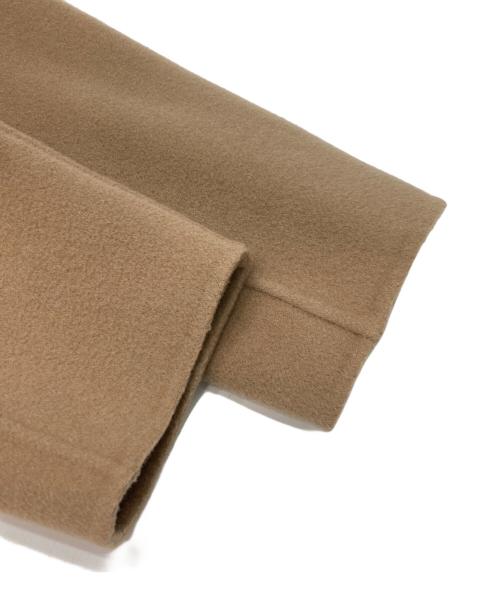 WEEKEND Max Mara（ウィークエンド マックスマーラ）WEEKEND Max Mara (ウィークエンド マックスマーラ) ノーカラーウールコート ベージュ サイズ:38の古着・服飾アイテム