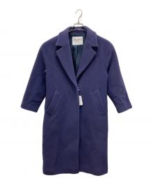 green label relaxing（グリーンレーベルリラクシング）の古着「FFC ロング チェスター コート」｜パープル