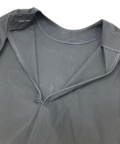 YOKO CHAN（ヨーコチャン）YOKO CHAN (ヨーコチャン) 裾フリル7分袖ワンピース ブラック サイズ:38の古着・服飾アイテム