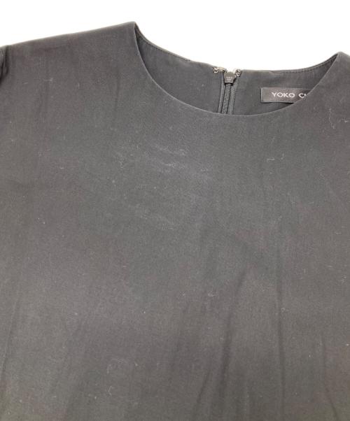 YOKO CHAN（ヨーコチャン）YOKO CHAN (ヨーコチャン) 裾フリル7分袖ワンピース ブラック サイズ:38の古着・服飾アイテム